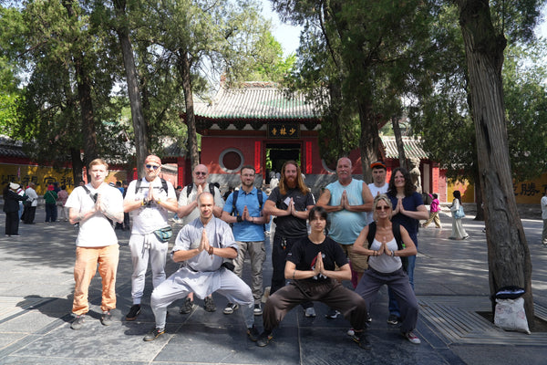 Shaolin Worldwide retreat group at the Shaolin Temple, Dengfeng China, April 2026